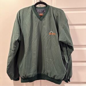 Sun Mountain StockFarm Green V-Neck Men's Sweater Size Medium